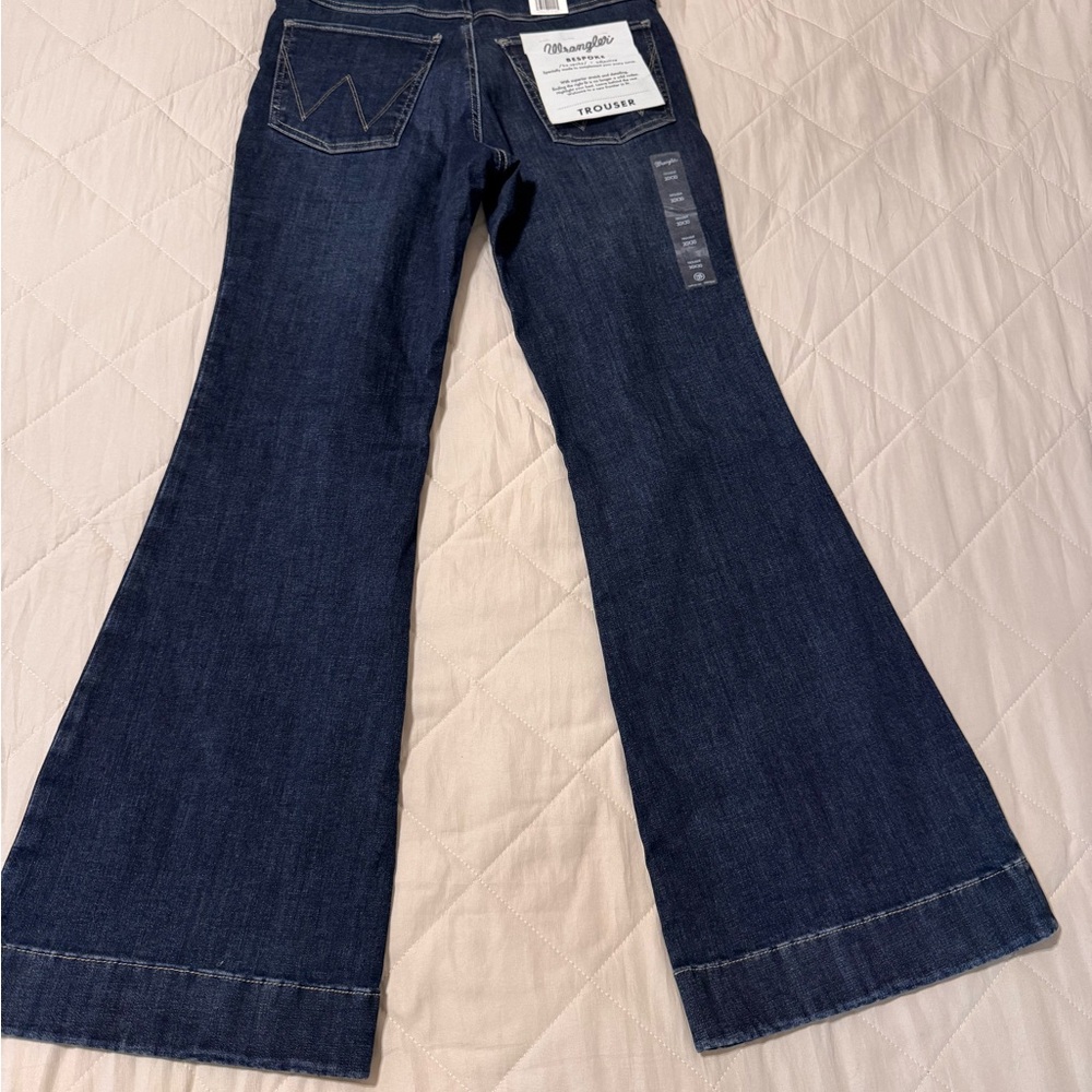 Wrangler Women's Dark Blue Wide Leg Jeans